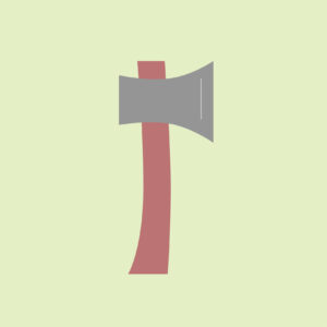 Axe icon vector cartoon style EPS illustration design