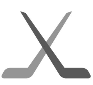 Hockey stick silhouette vector EPS download