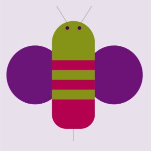 Cute bee isolated vector – EPS | SVG | JPG Download