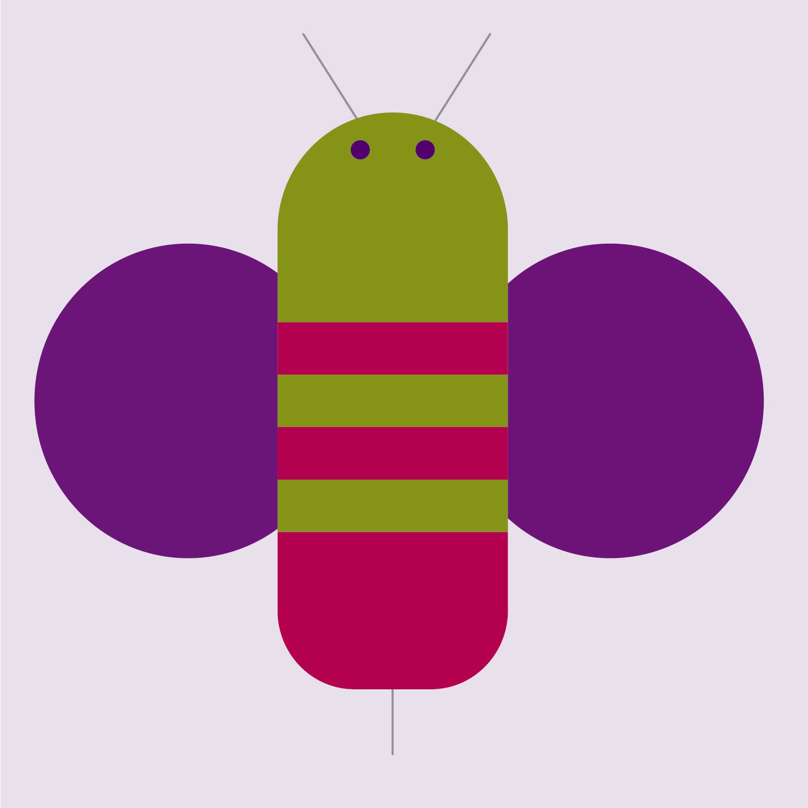 Cute bee isolated vector – EPS | SVG | JPG Download