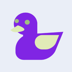 Duck icon vector illustration bird silhouette – EPS