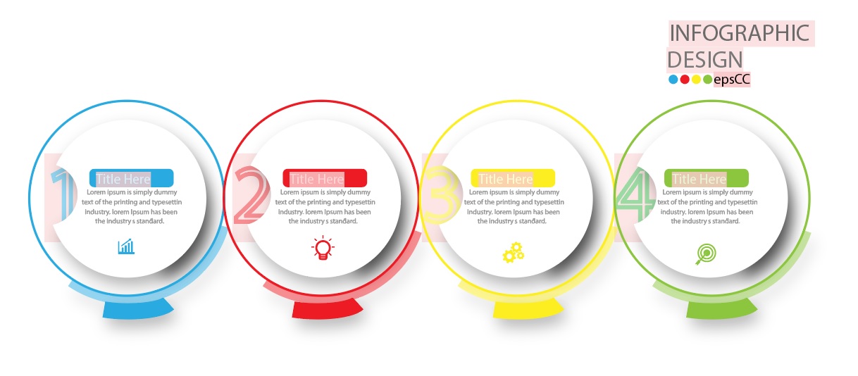 Infographics design vector template