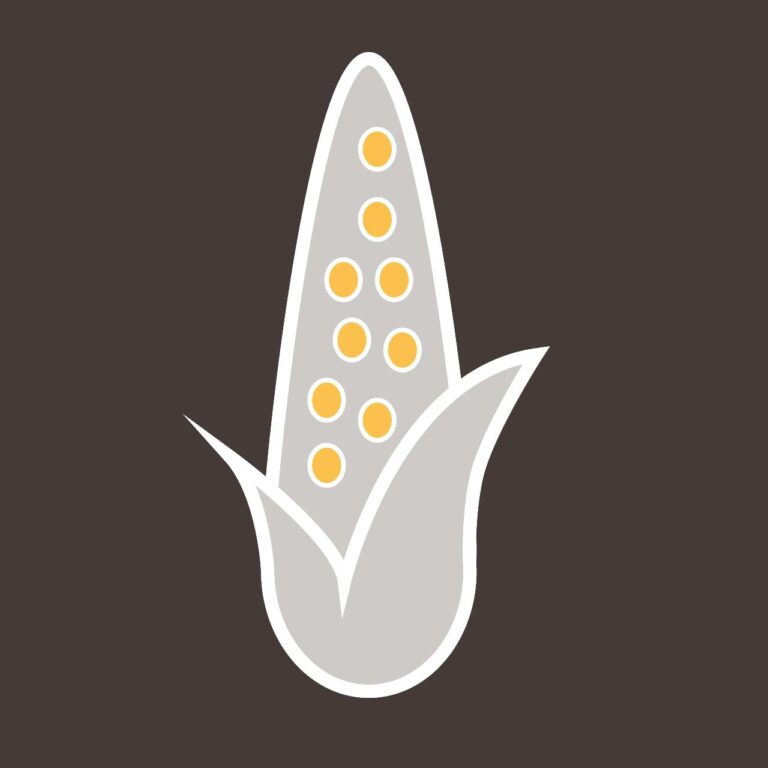 Corn icon vector – vegetables, organic design in eps