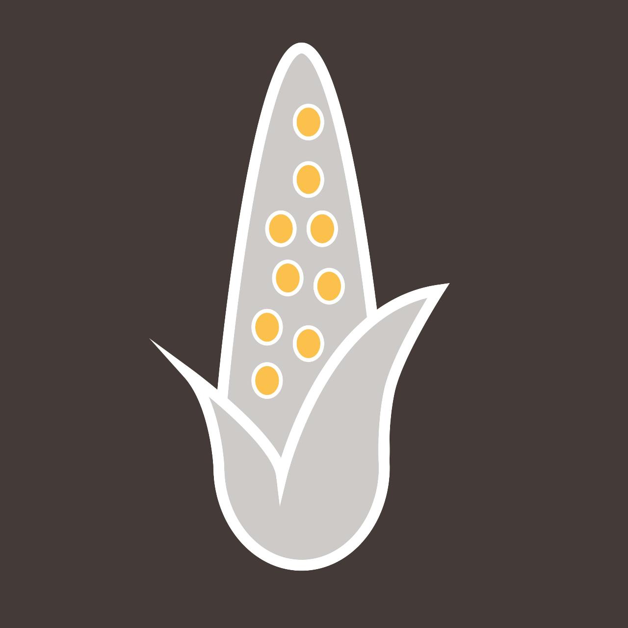 Corn icon vector – vegetables, organic design in eps