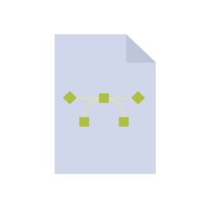 Drawing file icon vector graphical isolated design in EPS