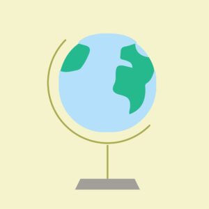 Earth globe World map vector – Flat UI EPS Design Illustration