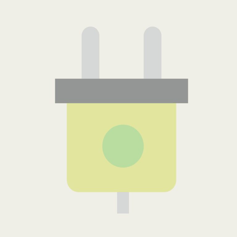 Electrical plug vector flat UI graphics EPS design download