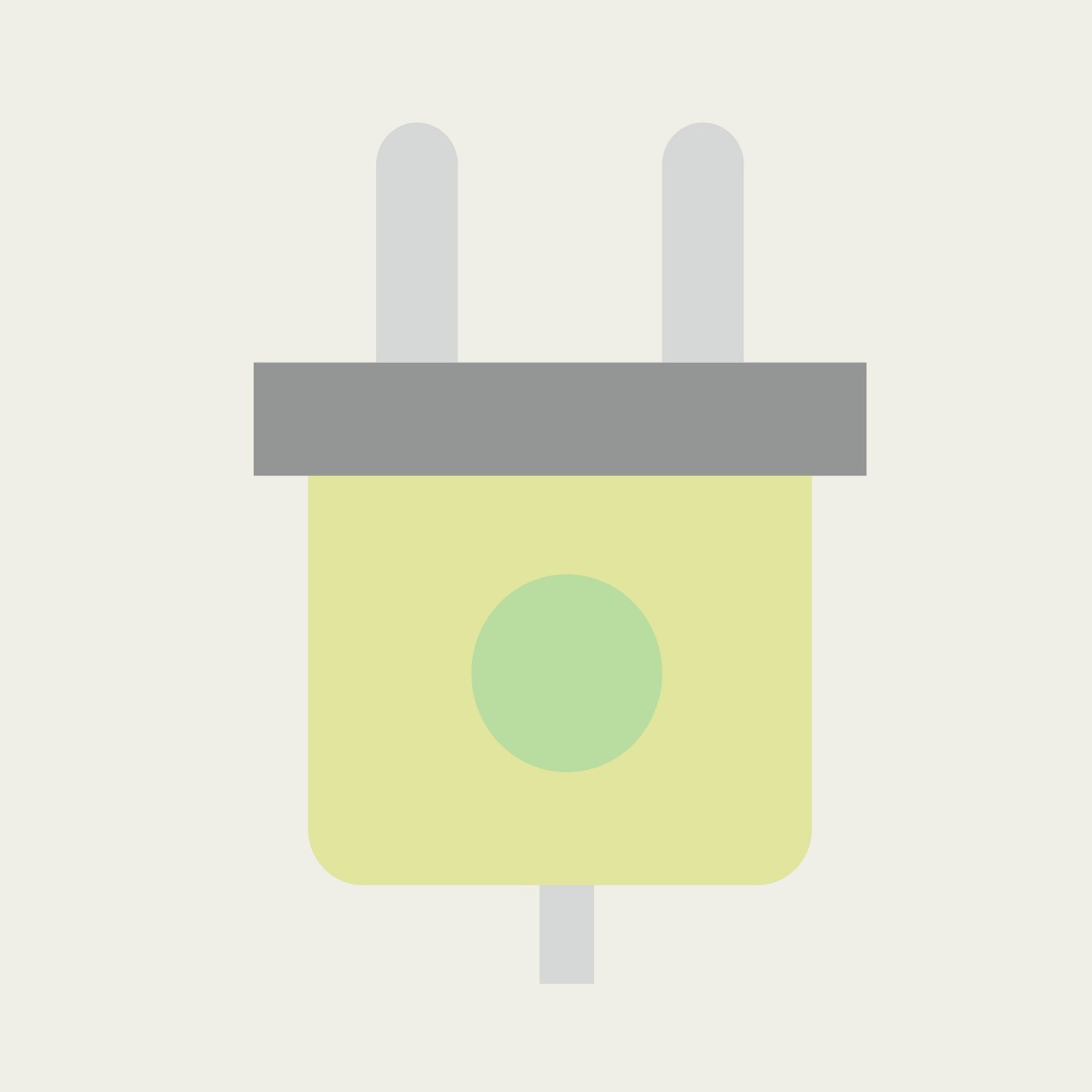 Electrical plug vector flat UI graphics EPS design download