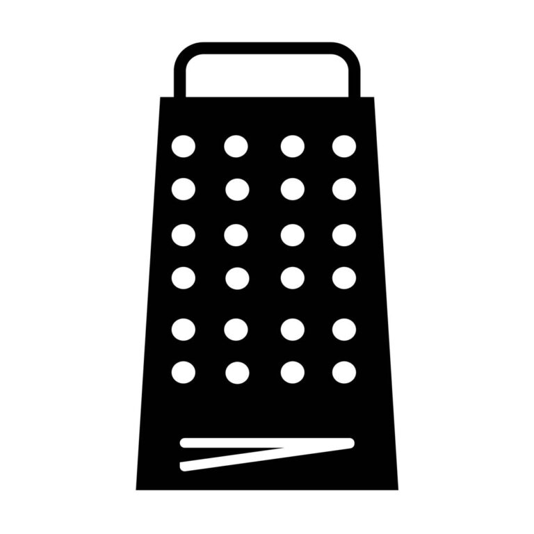 Grater icon vector – Cooking vegetable slicer image