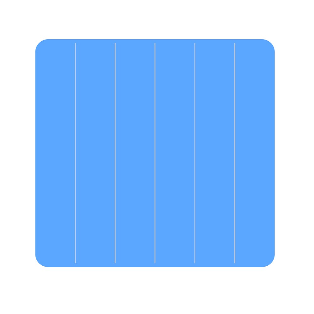 Blue Grid frame icon vector – Outline Art | UI Design – EPS