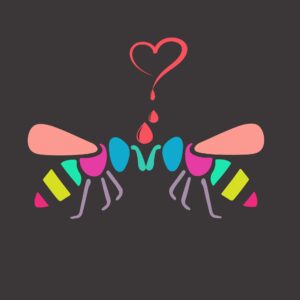 Lover bee vector – Funny UI graphics | EPS Design
