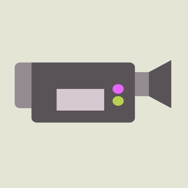 Movie camera icon vector – Camera Flat UI Design in EPS