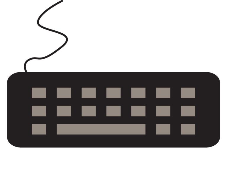 PC Keyboard icon vector EPS Design