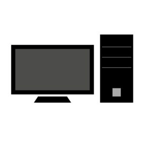 Fee PC icon vector design & illustration EPS file Download