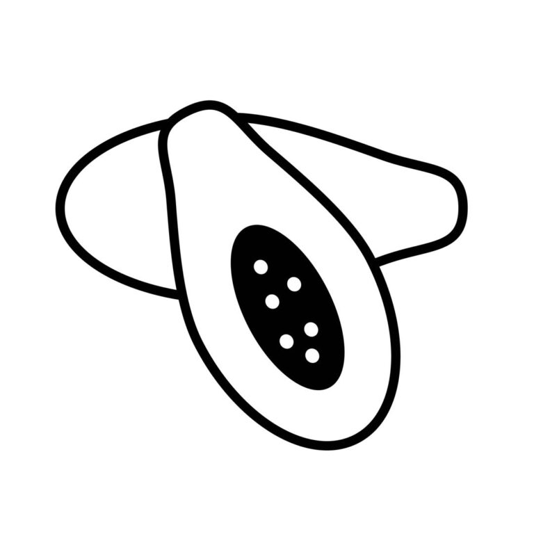 Papaya icon vector | EPS design, Fruit image