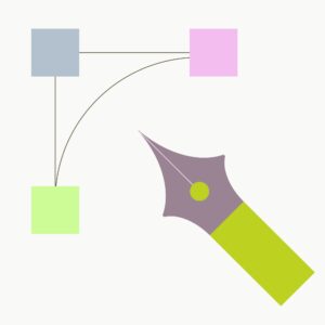 Pen tool icon vector – Drawing Tool art in EPS Design