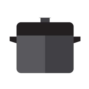 Pressure cooker icon vector – Kitchen Illustration, EPS