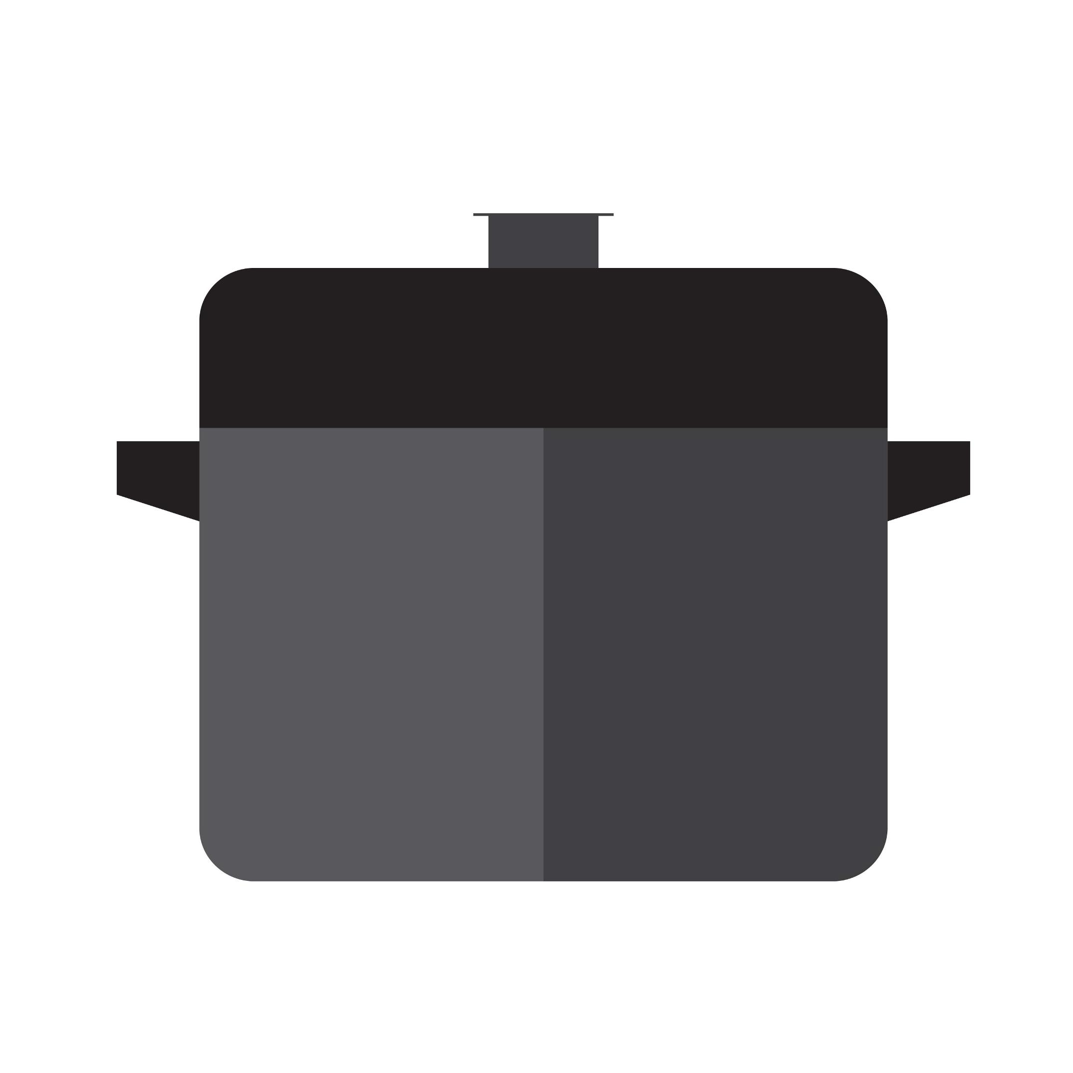 Pressure cooker icon vector – Kitchen Illustration, EPS