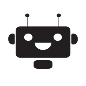Robot icon vector silhouette – Ai image, bot jpg, svg, eps