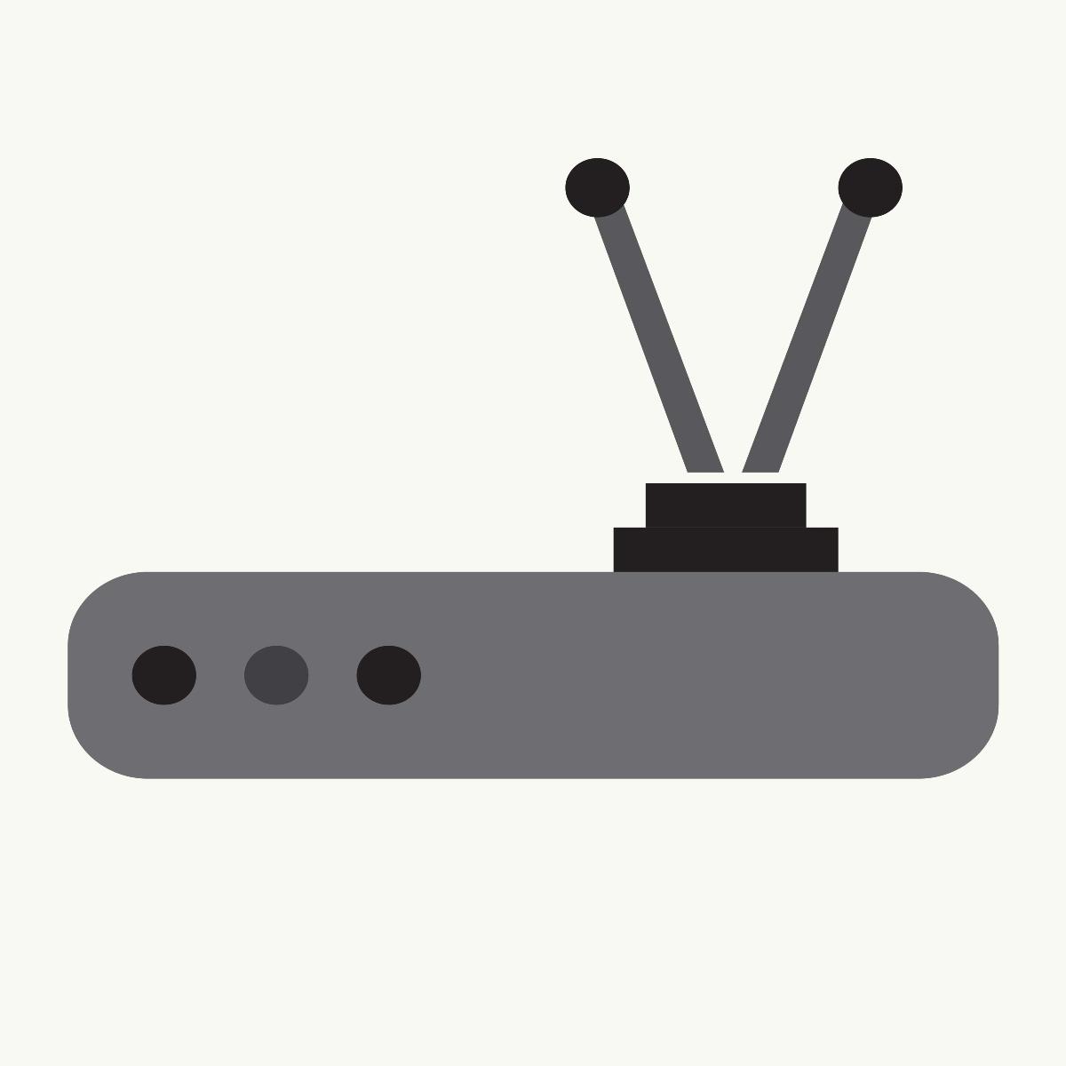 Router icon vector – flat UI Wireless | EPS | JPG | SVG