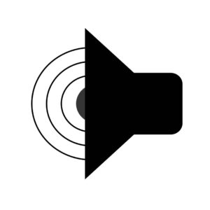 Sound icon vector volume button art – Graphics design in EPS