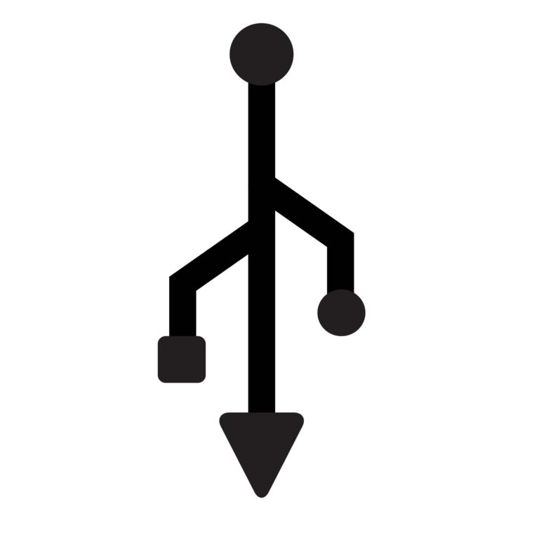USB sign icon vector EPS illustration design : JPG / SVG / EPS