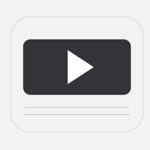 Video icon vector image, jpg, svg, eps file free download
