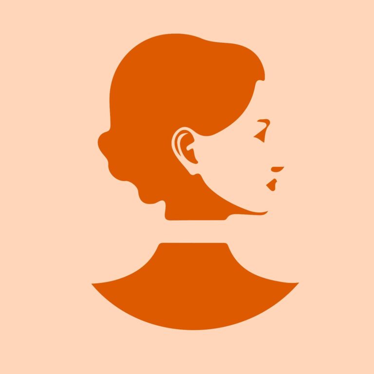 Vintage Style Woman Silhouette Vector Profile Vector Images