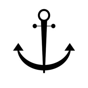 Free Anchor icon vector silhouette sign & symbol in EPS