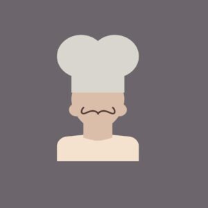 Chef Icon vector – kitchen chef EPS design illustration