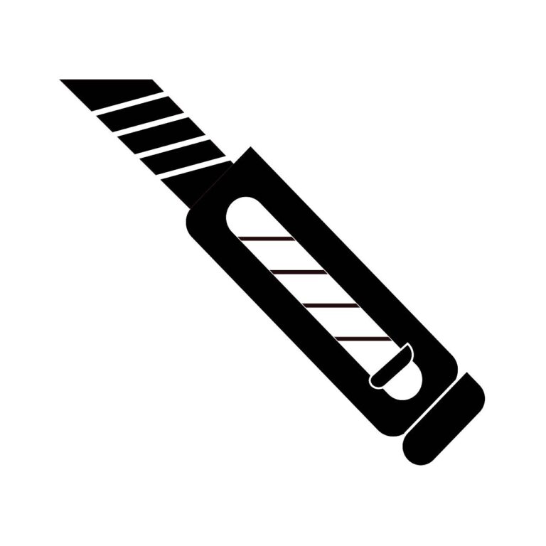 Cutter icon vector – Black & White, eps, jpg, svg