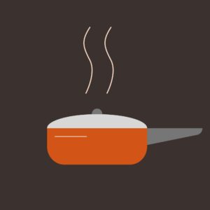 Frying pan icon vector – Kitchen & cooking image illustration