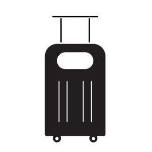 Luggage icon vector | Flat UI illustration & Image