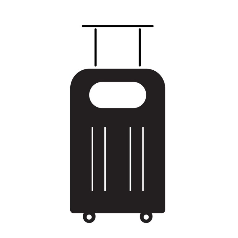 Luggage icon vector | Flat UI illustration & Image