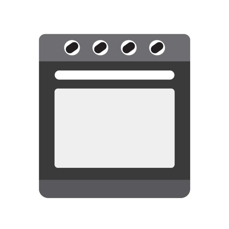 Oven icon vector silhouette icon in EPS download