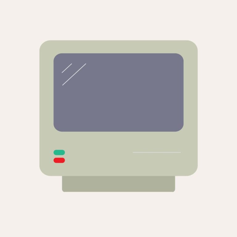 Retro mac pc vector – iMac, Apple – Image, JPG, SVG, EPS