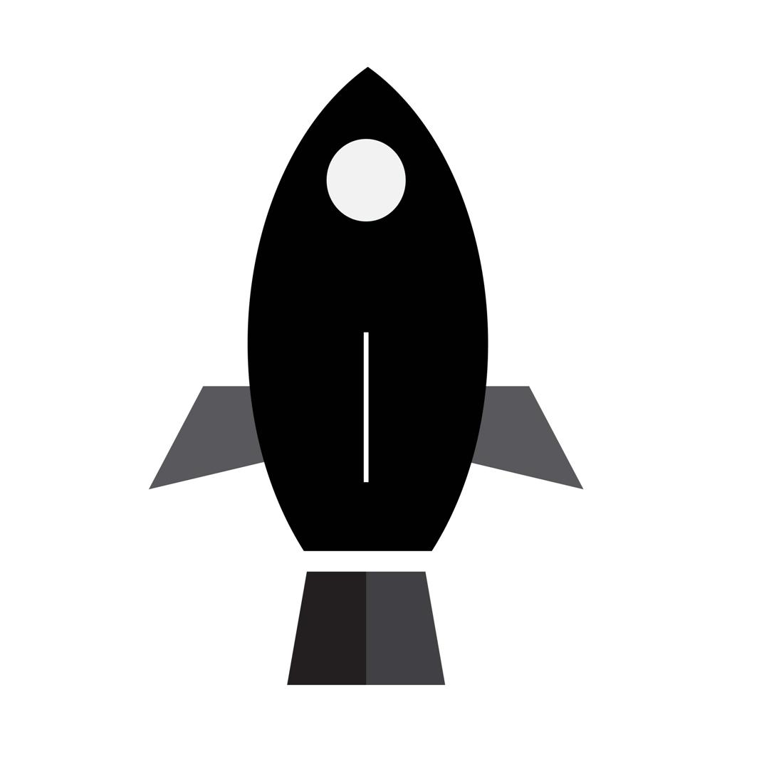 Rocket icon vector – Line art silhouette | EPS Design, jpg, SVG