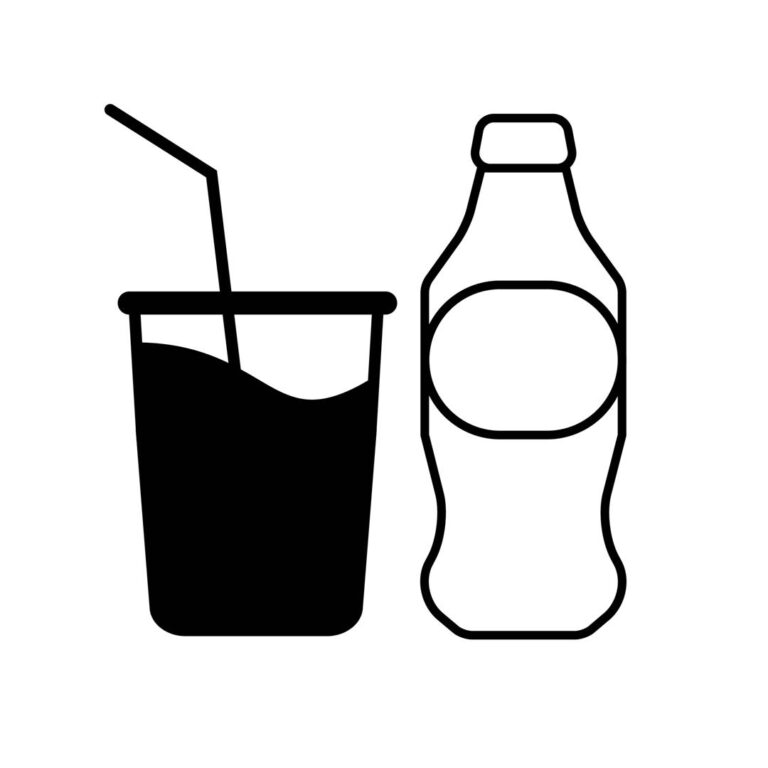 Soft drink icon vector | Food & Drinks Images \ EPS