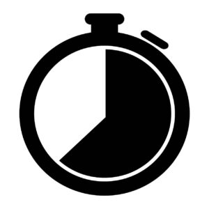 Simple Timer icon vector Silhouette : Stopwatch Graphics