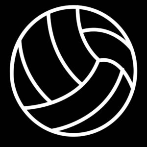 Volleyball icon vector – Games illustration | EPS