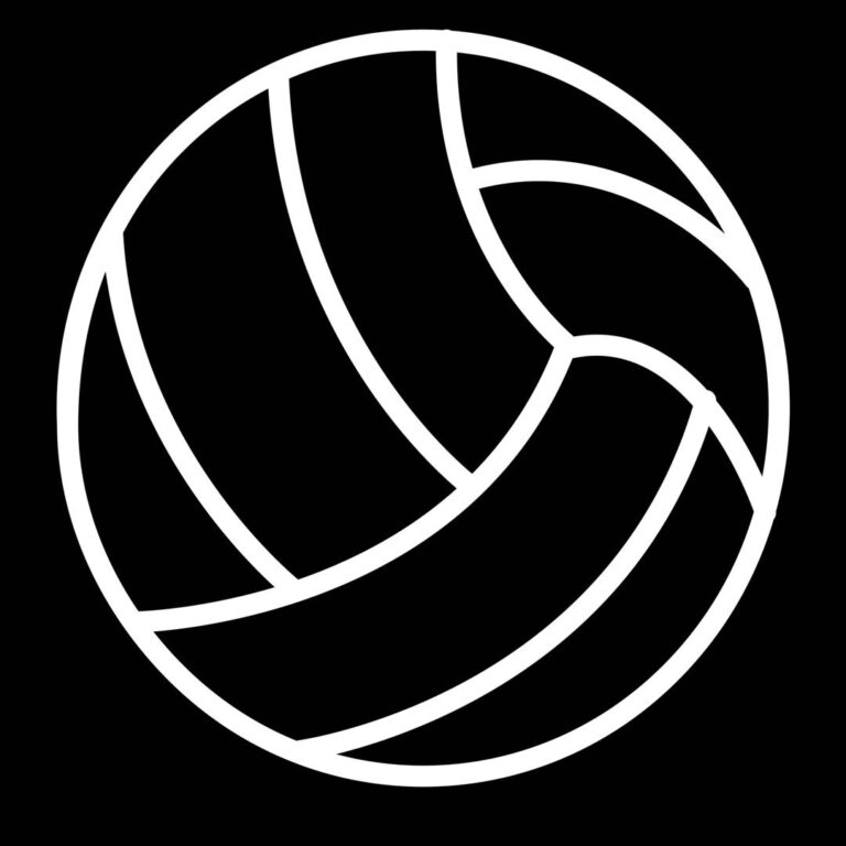 Volleyball icon vector – Games illustration | EPS
