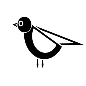Bird icon vector – Silhouette | EPS | JPG, SVG