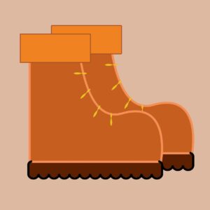 Boots vector cartoon style icon design in EPS