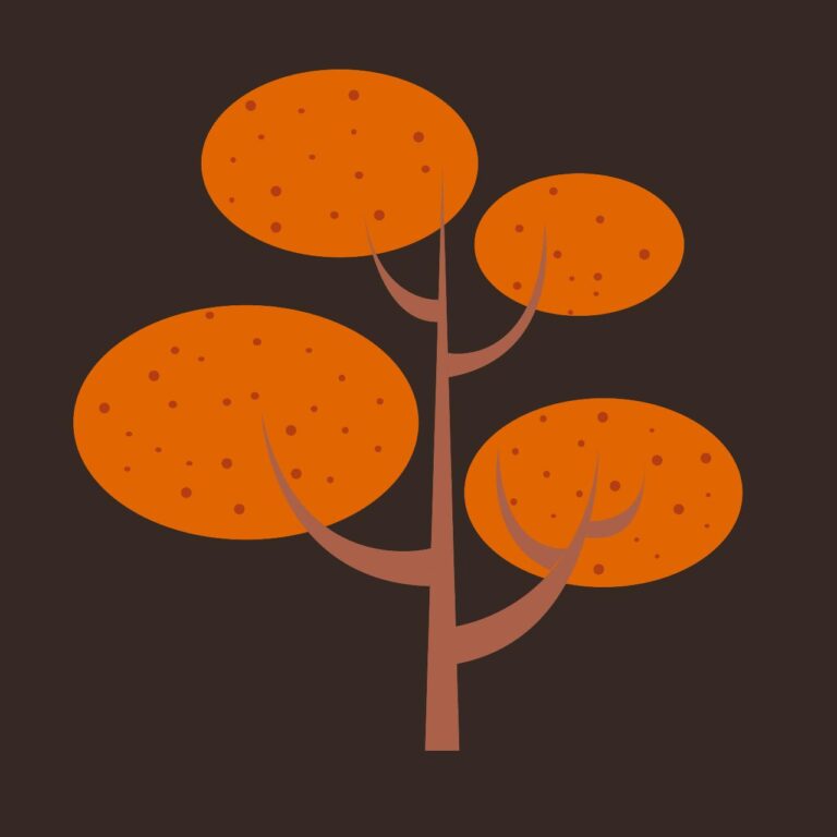 Cartoon tree illustration vector – free download