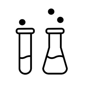 Chemistry test tubes icon vector in EPS – Graphics & Images