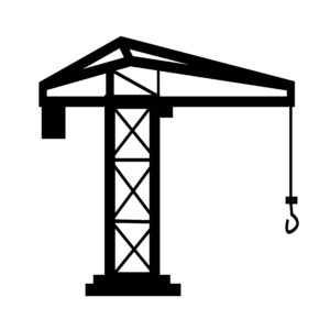 Crane icon vector – engineering image | EPS, JPG, SVG