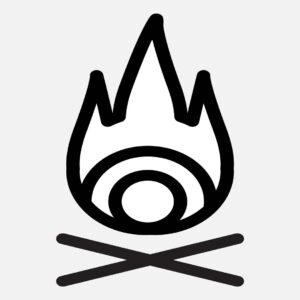 Fire icon vector Outline doodle EPS Design Free