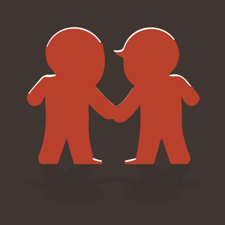 Friend kids silhouette vector illustration