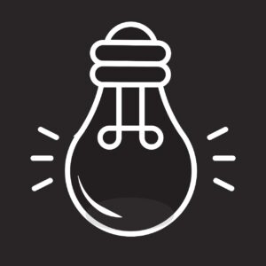 Light bulb vector icon | EPS design free download