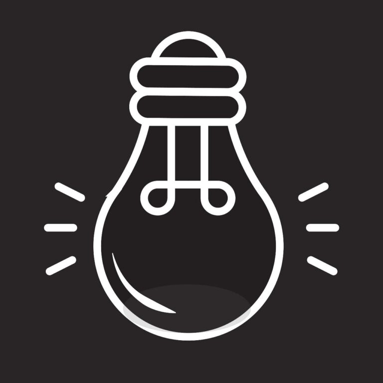 Light bulb vector icon | EPS design free download